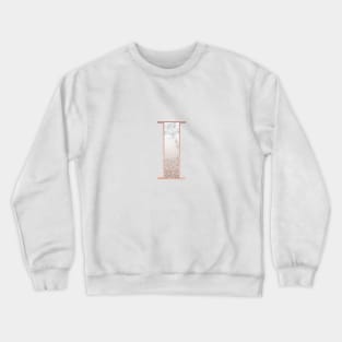 Monogram rose gold glitter marble I Crewneck Sweatshirt